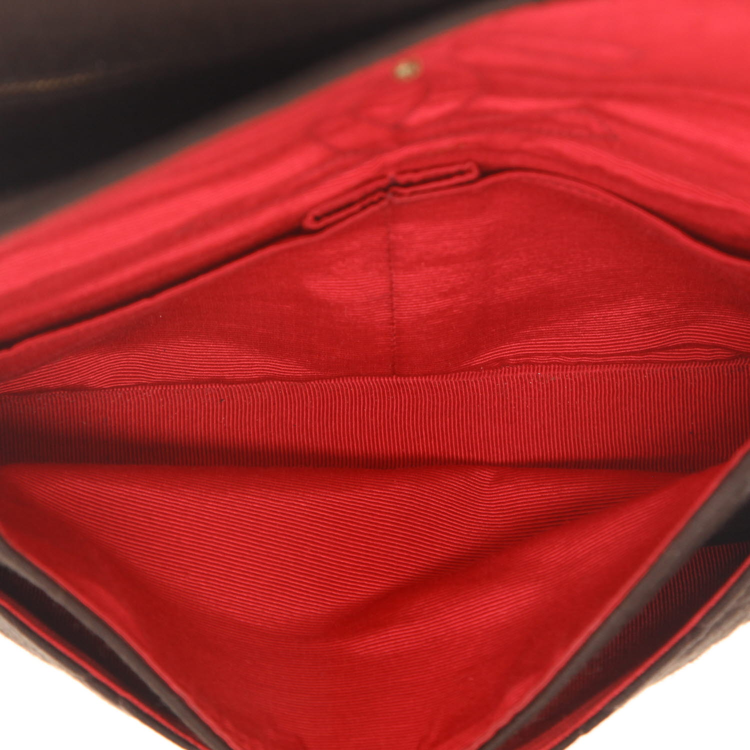 Borsa Chanel  Timeless in jersey trapuntato marrone - Detail D3