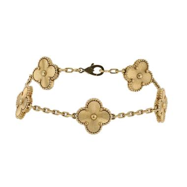 Bracelet Van Cleef & Arpels Vintage Alhambra en or jaune
