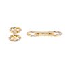 Articulated Cartier Trinity pair of cufflinks in yellow gold, pink gold and white gold - 00pp thumbnail