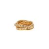 Bague Cartier Trinity en or jaune et diamants - 360 thumbnail