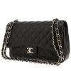 Borsa a tracolla Chanel  Timeless Jumbo in pelle martellata e trapuntata nera - 00pp thumbnail