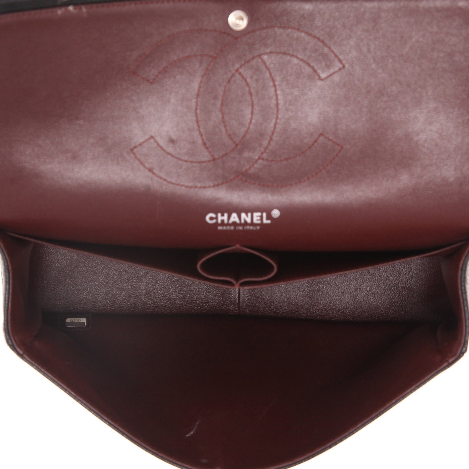 Borsa a tracolla Chanel  Timeless Jumbo in pelle martellata e trapuntata nera - Detail D3