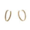 Cartier Trinity hoop earrings in yellow gold and diamonds - 00pp thumbnail
