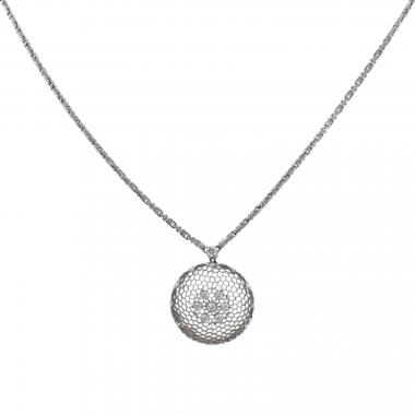 Collar Buccellati Tulle de oro blanco y diamantes