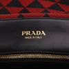 Prada  Symbole shopping bag  in red and black canvas - Detail D2 thumbnail
