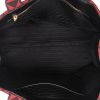 Sac cabas Prada  Symbole en toile rouge et noire - Detail D3 thumbnail