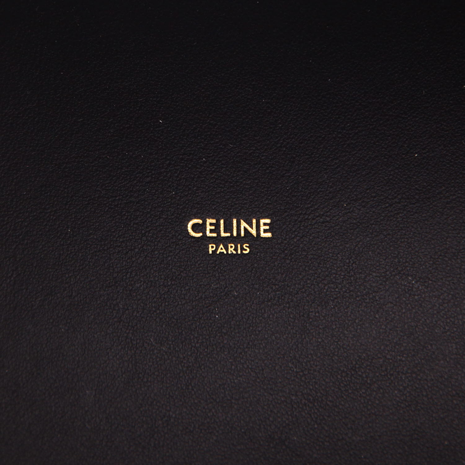 Celine  Seau 16 handbag  in black leather - Detail D2