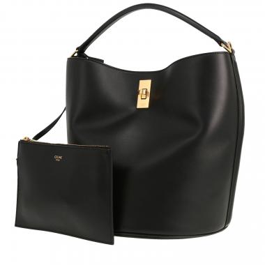 Bolso de mano Celine  Seau 16 en cuero negro