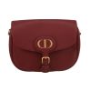 Dior  Bobby large model  shoulder bag  in burgundy grained leather - 360 thumbnail