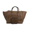 Celine  Phantom medium model  handbag  in taupe leather - 360 thumbnail