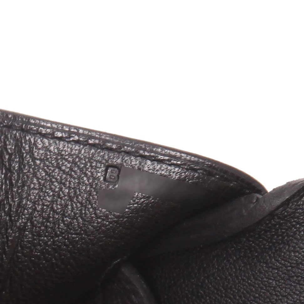 Bolso de mano Hermès  Birkin 35 cm en cuero togo negro - Detail D4