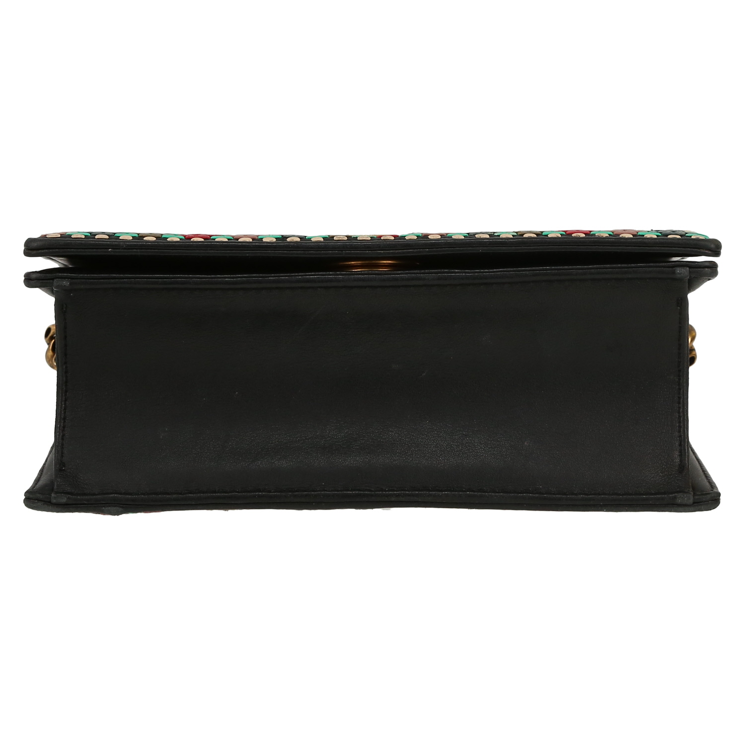 Bolso bandolera Dior  Diorama en cuero negro - Detail D1