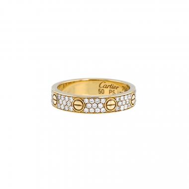 Alliance Cartier Love en or jaune et diamants