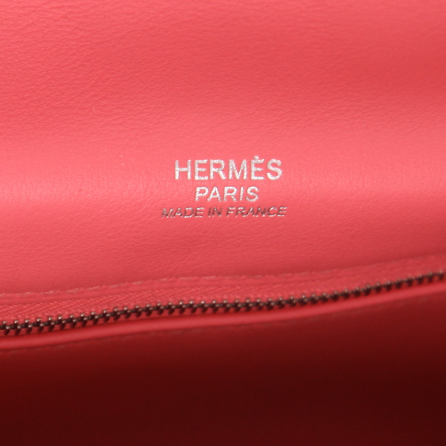 Bolso bandolera Hermès  Berline en cuero swift Rose Lipstick - Detail D2