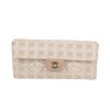 Chanel  Baguette handbag  in varnished pink canvas - 360 thumbnail