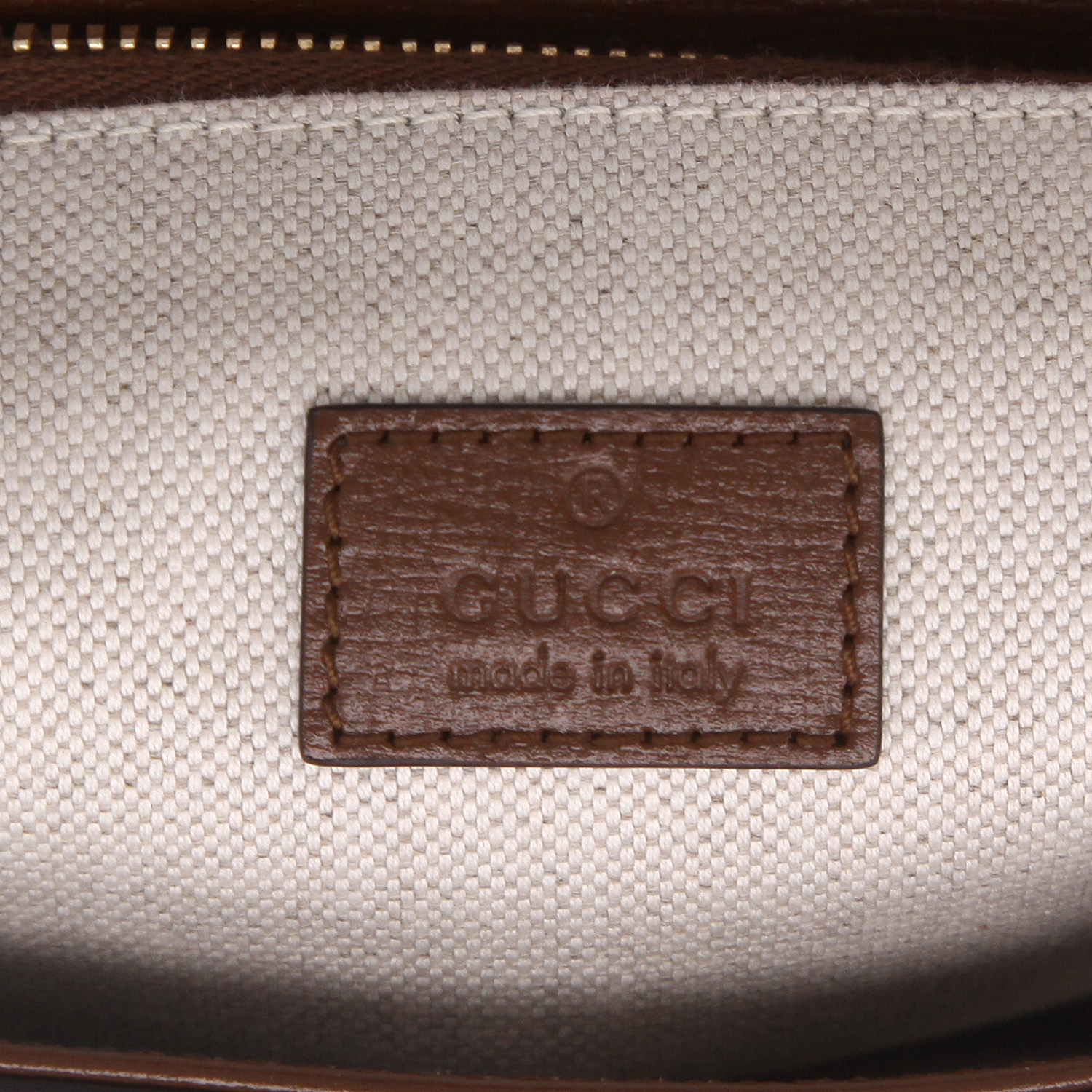 Bolso bandolera Gucci  1955 Horsebit modelo grande  en cuero marrón - Detail D2