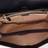 Gucci  1955 Horsebit small model  shoulder bag  in navy blue leather  and bicolor velvet - Detail D3 thumbnail