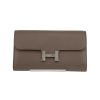 Hermès  Constance Long To Go pouch  in grey epsom leather - 360 thumbnail