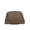 Chanel  Mademoiselle large model  bag worn on the shoulder or carried in the hand  in taupe quilted grained leather - 360 thumbnail