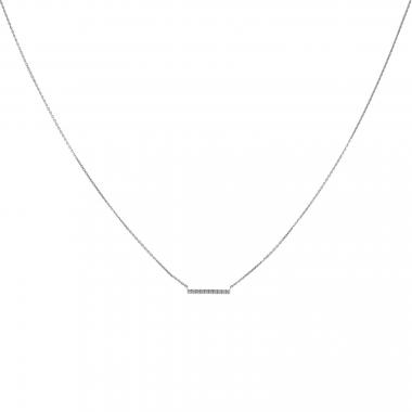 Collar Messika Gatsby de oro blanco y diamantes Collar Messika Gatsby de oro blanco y diamantes