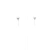 Messika Théa earrings in 14k white gold and diamonds - 360 thumbnail