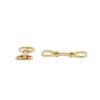 Articulated Hermès Etrier pair of cufflinks in yellow gold - 00pp thumbnail