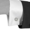 Hermès Clou de selle pair of cufflinks in silver - Detail D2 thumbnail