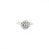 Anello Vintage  in oro bianco, oro rosa e diamanti - 360 thumbnail