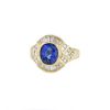Vintage  ring in yellow gold, sapphires and diamonds - 00pp thumbnail