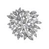 Vintage "Monture Boucheron" brooch in white gold and diamonds - 00pp thumbnail