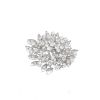 Vintage "Monture Boucheron" brooch in white gold and diamonds - 360 thumbnail