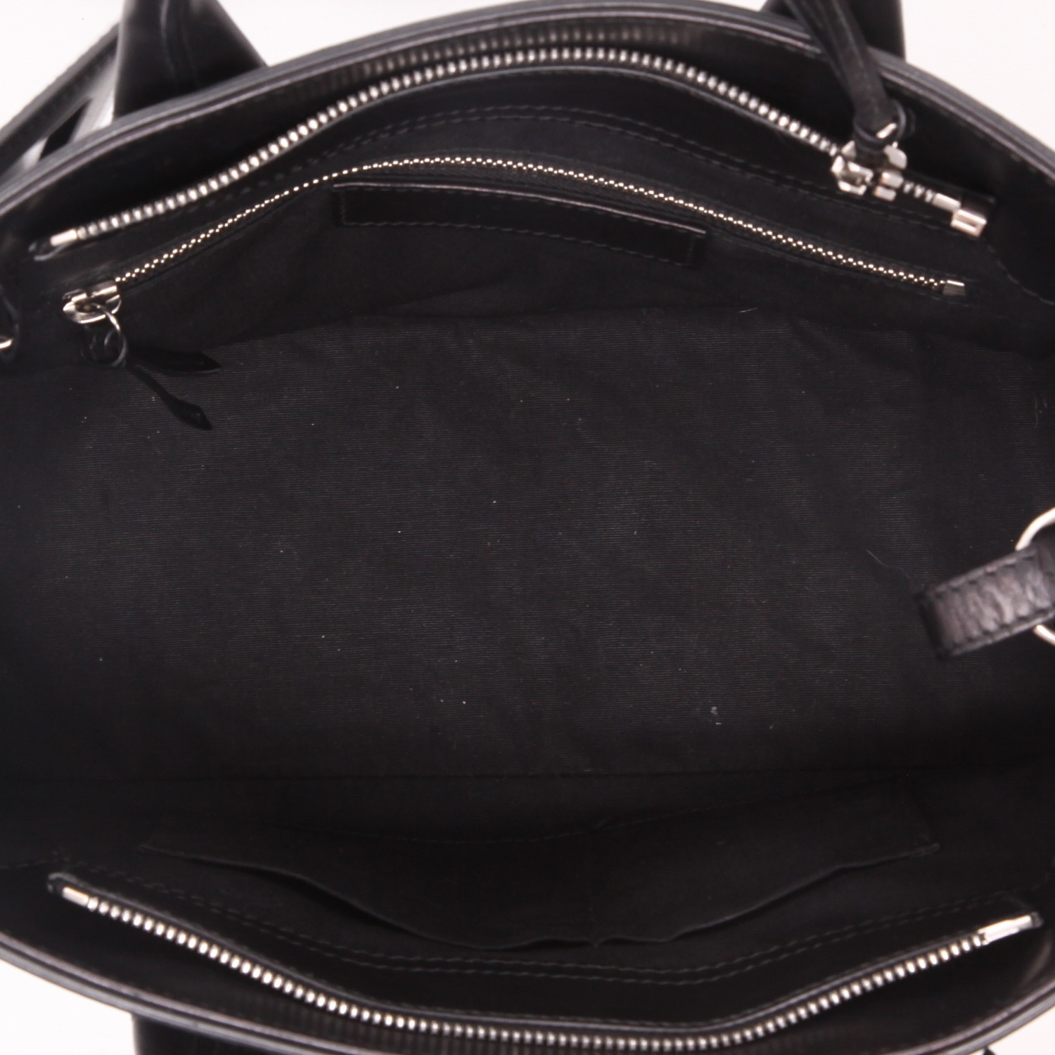 Balenciaga   handbag  in black leather - Detail D3