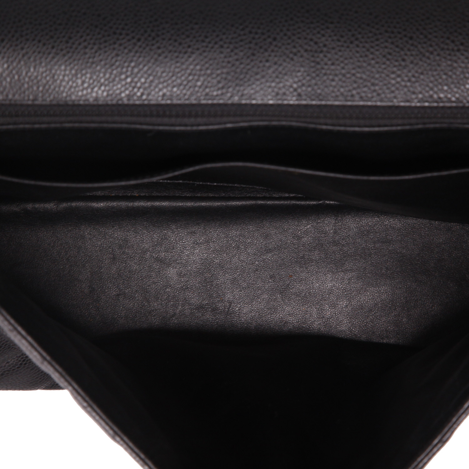 Borsa a tracolla Chanel  Timeless Maxi Jumbo in pelle martellata e trapuntata nera - Detail D3
