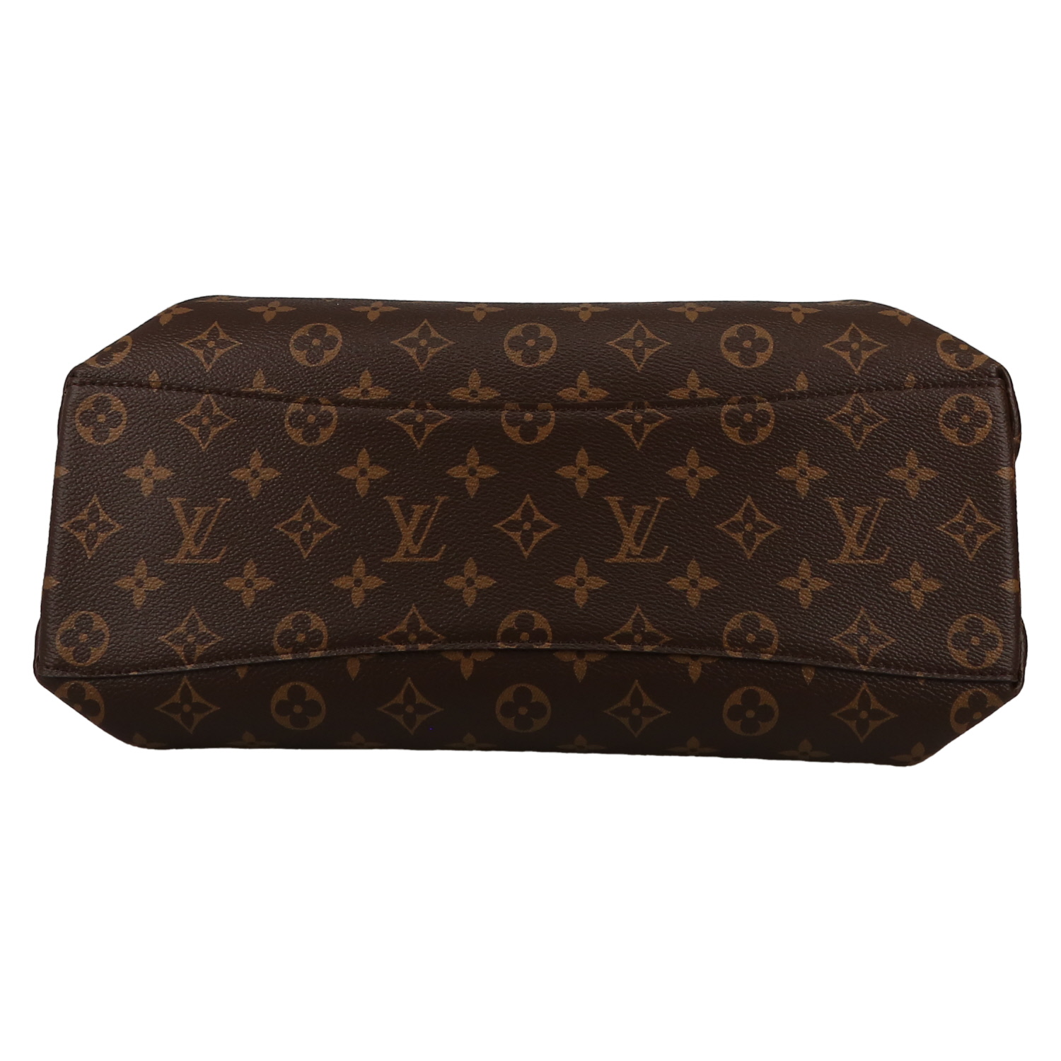 Sac à main Louis Vuitton  Rivoli en toile monogram marron et cuir naturel - Detail D1