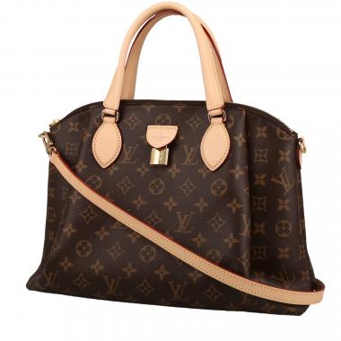 Louis Vuitton  Rivoli handbag  in brown monogram canvas  and natural leather