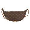 Louis Vuitton  Bumbag clutch-belt  in brown monogram canvas  and natural leather - Detail D1 thumbnail