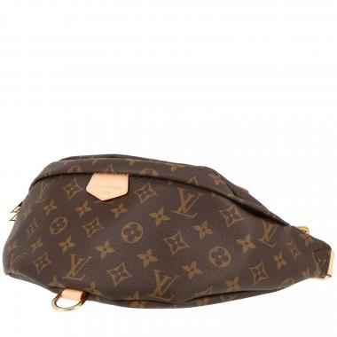 Pochette-cintura Louis Vuitton  Bumbag in tela monogram marrone e pelle naturale