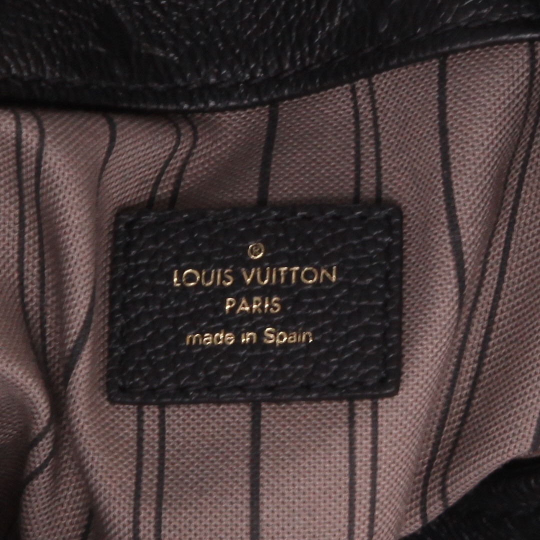 Louis Vuitton  Artsy handbag  in black empreinte monogram leather - Detail D2
