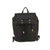 Chanel backpack  in black quilted grained leather - 360 thumbnail