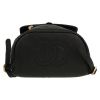 Chanel backpack  in black quilted grained leather - Detail D1 thumbnail