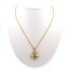 Vintage  necklace in yellow gold and diamonds - 360 thumbnail