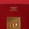Bolso de mano Hermès  Birkin 30 cm en cuero epsom rojo Casaque - Detail D2 thumbnail