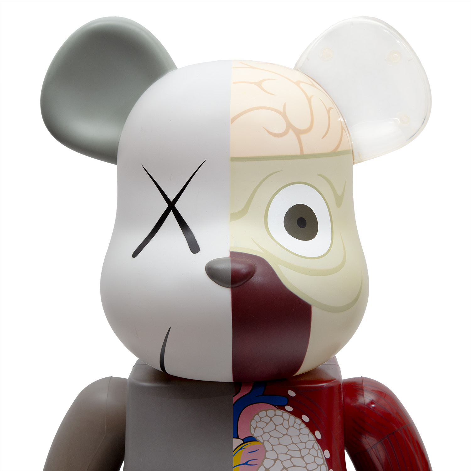 KAWS x MEDICOM, Be@rbrick 1000% - Dissected Companion (Red) - 2008 - Detail D4