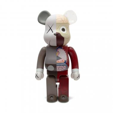 KAWS, Medicom Toy | Bearbrick Dissected Companion (Grey) 1000% (2008) |  Available for Sale | Artsy