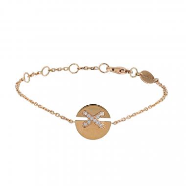 Chaumet Jeux de Liens bracelet in pink gold and diamonds