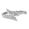 Opening Vintage  bracelet in white gold and diamonds - 00pp thumbnail