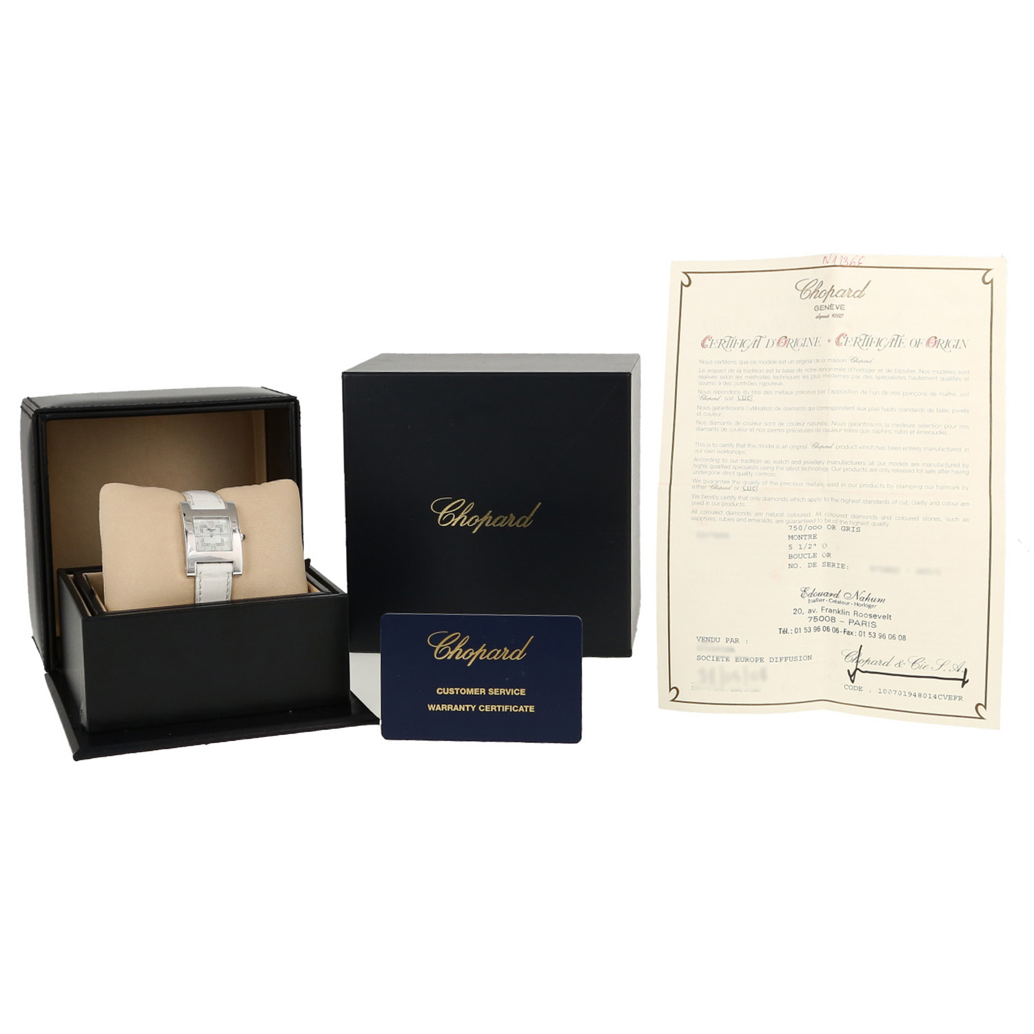 Montre Chopard Your  Hour en or blanc Ref: Chopard - 12/7405  Vers 2007 - Detail D2
