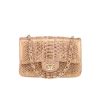 Bolso bandolera Chanel  Mini Timeless en piel de pitón dorada - 360 thumbnail