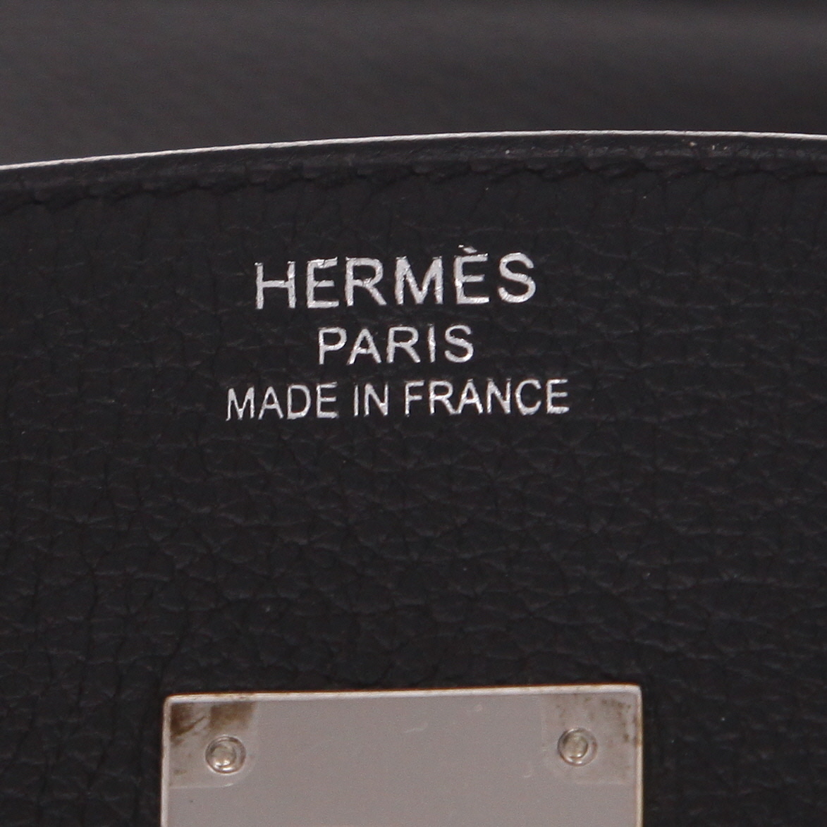 Hermès  Birkin 35 cm handbag  in black togo leather - Detail D2