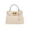 Hermès  Kelly 28 cm handbag  in Craie leather taurillon clémence - 360 thumbnail